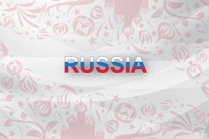 Abstract world Russian red Soccer  vector