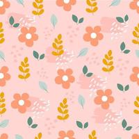 Seamless botanical pattern vector