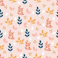 Botanical seamless pattern vector