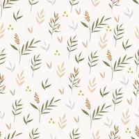 Botanical seamless pattern vector