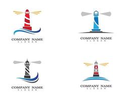 Lighthouse logo images vector