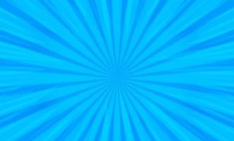 Comic book pop art radial stripes on blue vector