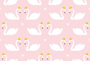 Swan Print Seamless Texture vector