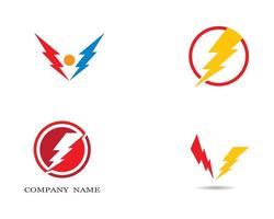 Thunderbolt logo images vector