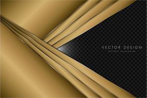 Gold metallic background with dark space vector