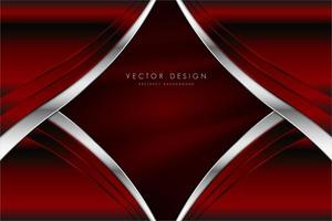 Red metallic background with silk texture. vector