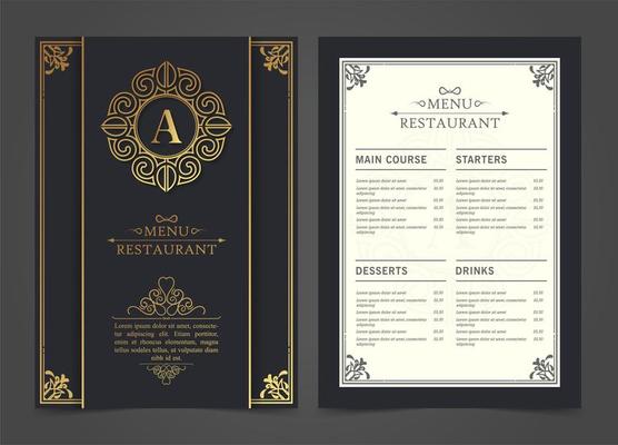 Restaurant Menu Design Vector Art, Icons, and Graphics for Free Download