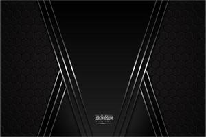 Black and silver metallic background with carbon fiber.  vector
