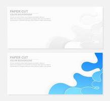 Stylish paper cut background vector