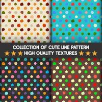Bright colorful dot seamless pattern  vector