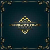 Elegant decorative frame background vector
