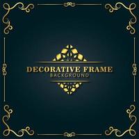 Elegant decorative frame background vector