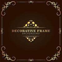 Elegant decorative frame background vector