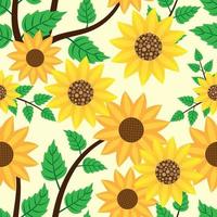 Beautiful flower and leaf textures pattern  vector