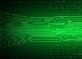 Green cyber circuit future technology background vector