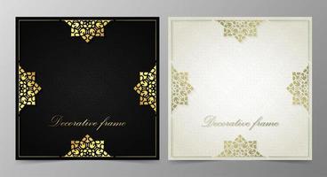 Elegant decorative frames design background vector