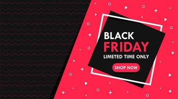 Simple Black Friday text frame vector