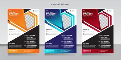 Corporate Business flyer template vector