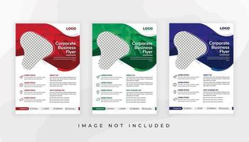 Flyer template for corporate business vector