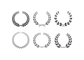 Laurel wreath graphic design template vector illustration