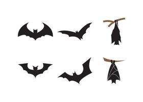 Bat flying icon design template vector isolated illustration