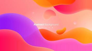 Abstract Geometric Background With Liquid Shapes vector