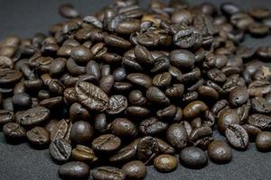 primer plano de granos de café foto