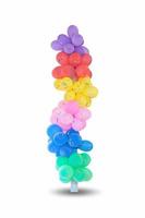 Group of multi colored balloons for decoration photo