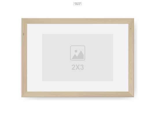 2x3 wooden photo frame or picture frame