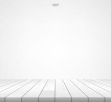 White wood floor with empty space for text vector