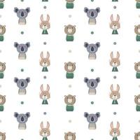 Seamless pattern with cute vector