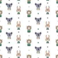 Seamless pattern with cute vector