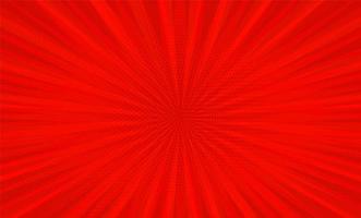 Comic book pop art strip red radial vector