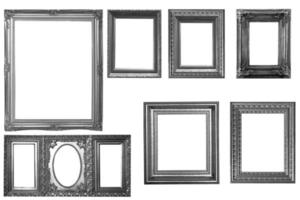 Silver picture frame photo