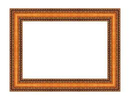 picture frame isolated on white background photo