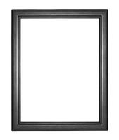 black picture frame .Isolated on white background