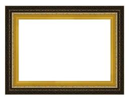 Vintage gold wooden picture frame