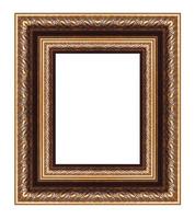 picture frame ancient vintage isolated on white background.