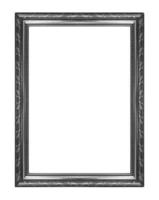 black picture frames. Isolated on white background photo
