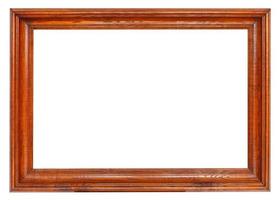 simple wide dark brown wooden picture frame photo