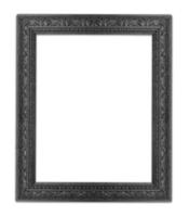 black picture frame .Isolated on white background