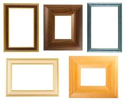 Collection of wooden frames photo