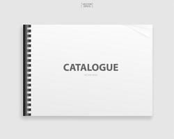 Book binder with empty cover vector