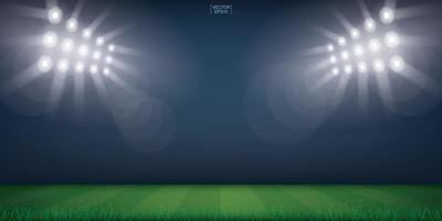 Football Field or Soccer Field Stadium Background vector