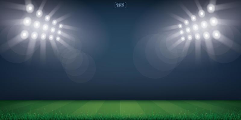 Free football field - Vector Art