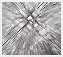 Abstract Matrix Wireframe Space of Building vector