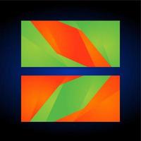 Set of Trendy Gradient Cover Design Abstract Background vector