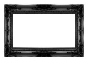 old antique vintage  picture frames. Isolated on white backgroun
