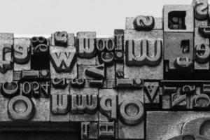 Metal Letterpress Types photo