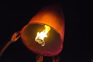 Thai sky lantern photo